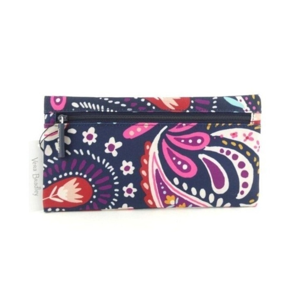 Vera Bradley Painted Paisley Lighten‎ Up Pencil Pouch NWT